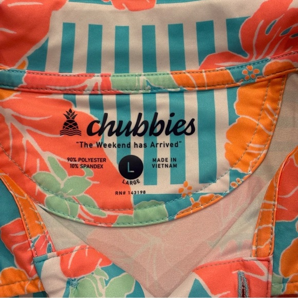 Chubbies The Inspiration Performance Short Sleeve Golf Polo Size Large - Picture 9 of 11